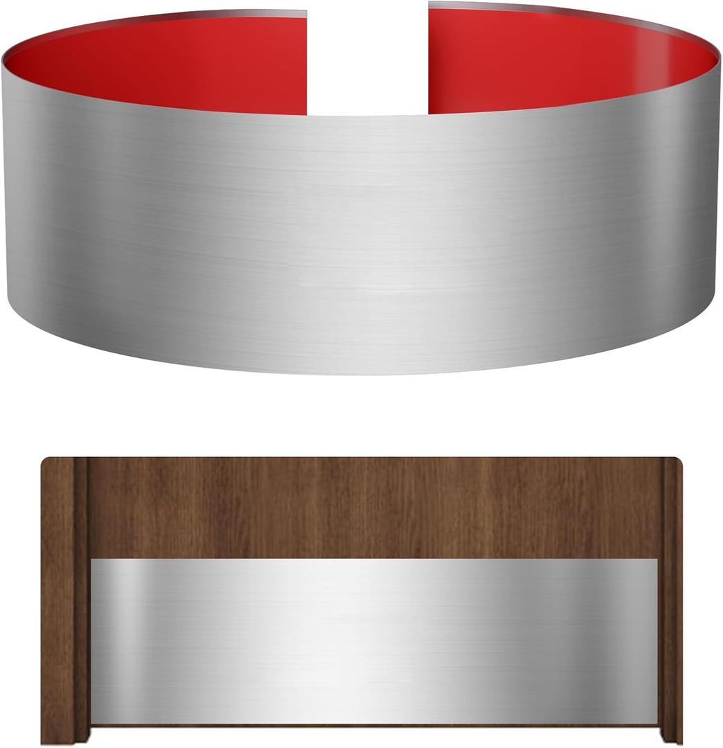 Stainless Steel Door Kick Plate, 6" x 30" Door Push Plate, Self Adhesive Kickplate for 32" Doors Interior or Exterior (Brushed Nickel)