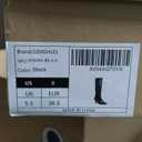 Women's Knee High Pointed Toe Tall Boots (Black, 8)