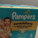 Pampers Swaddlers Diapers, Size 3 (13-26 lbs), 136 Count, Absorbent, Keeps Baby Dry and Comfortable, Skin Safe Disposable Baby Diaper 