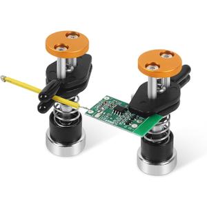 Magnetic Helping Hands Clamp Metal, Adjustable Third Hand Soldering Holder Stand For Small Electronics, Hobby DIY, Craft, PCB Repair, Precise Work, Exclusive Dual-Head Ultra-Grip (Black)