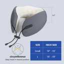 Cozyhealth Travel Neck Pillow for While Sleeping on Airplane, Memory Foam Comfort Travel Pillow, Gently Neck Head Support Sleeping Rest, Airplane Car and Home Use (Large)