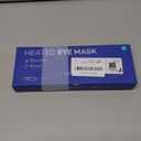 Ezona Heated Eye Mask, Warm Eye Compress Mask for Dry Eyes, USB Electric Eye Heating Pad with Temperature & Timer Control, Dry Eyes, Blepharitis, Sinus Migraine (Blue)