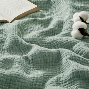Bedsure 100% Cotton Muslin Blanket King Size for Bed - 4-Layer Breathable and Lightweight Thin Soft Summer Gauze Muslin Blanket for Adults, Sage Green, 108x90 Inches