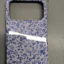 Compatible with iPhone 17 Pro Max Case [Compatible with MagSafe] -Shockproof Protective Slim Soft TPU Cover Phone Case 6.9" (Blue Floral, iPhone 17 Pro Max 6.9")