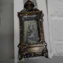 Christmas Snow Globe Lantern Water Glittering Snow Mountain Village with Music & Timer, USB Lined/Battery Operated Lighted Lantern for Christmas Festival Decoration Gifts