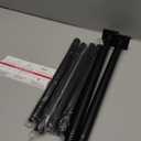 Shower Curtain Rod Adjustable 31-79", Anti-Rust Shower Rod & Spring Tension Shower Rod No Drill, Black Shower Curtain Rod for Bathroom Tension Rod