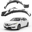 ALMULOO Pair Fender Liner Compatible with 2016-2017 Honda Accord Sedan Replacement for HO1248157 HO1249157 74150T2AA01 74100T2AA01, Left and Right,Wheel Liner Splash Shields Guard Inner Panel