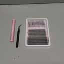 CORUSCATE Lash Clusters Kit 60D80D with Lash Spikes Eyelash Clusters Volume Cluster Eyelash Extensions Kit 10-21mm DIY Spiky Individual Lashes Extension Kit Mega Eyelashes Mink Strip Cluster Lashes