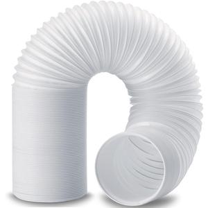 80" Length 5.9 Inch Diameter Portable Air Conditioner Hose, AC Exhaust Hose Anti-Clockwise Thread Air Conditioner Parts Compatible with Haier, Delonghi and More (Anti-Clockwise 5.9 inch), White  80" Length 5.9 Inch Diameter Portable Air Conditioner Hose, AC Exhaust Hose Anti-Clockwise Thread Air Conditioner Parts Compatible with Haier, Delonghi and More (Anti-Clockwise 5.9 inch), White