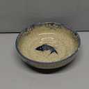 Japanese Style 9Inch Retro Ceramic Soup Bowl Household Ramen Noodle Fruit Salad Mixing Large Bowl (yule)