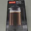 Bodum 34oz Brazil French Press Coffee Maker, High-Heat Borosilicate Glass, Red - Made in Portuga