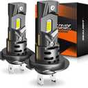 SEALIGHT H7 Fog Bulbs or DRL 60000LM 99% Compatibility for ATVs & Powersports, 2026 Version, 9Brightness S2 Series Wireless H7 Fog Bulbs 10 Years Lifespan- Pack of 2