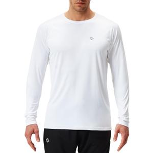 NAVISKIN Men's Rash Guard Shirts UPF 50+ Sun Protection Long Sleeve Shirts Quick Dry Lightweight (White, XXL)