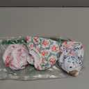 Babygoal Reusable Baby Girl Swim Diapers 3 Pack - Adjustable Washable for 0-8 Months Infants - Ideal for Swimming Lessons - Flower Design (Small, 01 Rose & Peach Blossom)