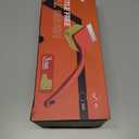 MEKER Grill Brush Bristle Free, Grill Cleaner Brush with 3 BBQ Replacement Head, Seamless Scraper Tool for Cast Iron, Stainless Steel Grates, Safe Grill Scraper Outdoor BBQ Grill, Red