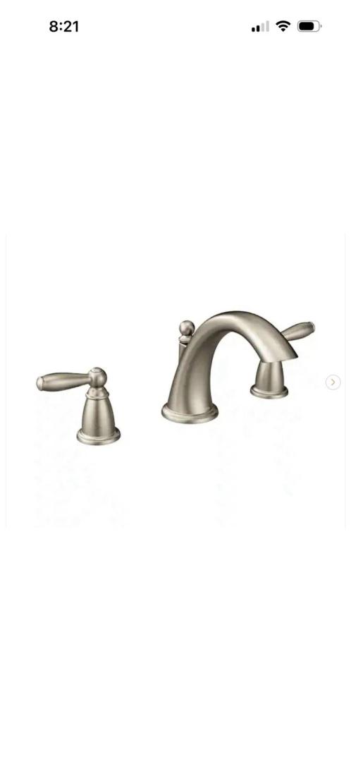 MOEN TWO HANDLE Deck Mount ROMAN TUB FAUCET Brushed Nickel INS10592A