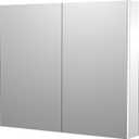 Sunrosa Medicine Cabinet with Mirror, 36" W x 31.5" H, 2 Symmetrical Doors, Wall-Mounted & Recessed Bathroom Medicine Cabinet with Tempered Glass Mirror