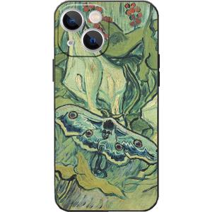 Compatible with iPhone 15 Case, Van Gogh Great Peacock Animal Pattern Phone Case, Slim TPU Protective Cover