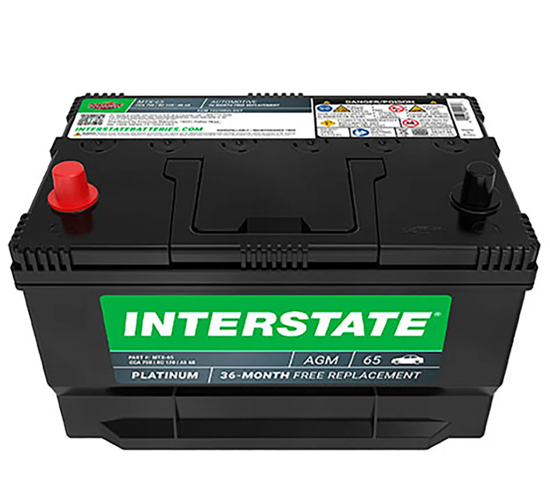 Interstate MTX-65 AGM Automotive Battery (Group 65) 