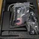 RUMOSE Matte Black Bathroom Faucets Set with Pop Up Drain Single Handle Bathroom Sink Faucet 1 & 3 Hole Waterfall Spout Vanity Faucet Kit with Deck Plate Rv Lavatory Basin Faucet, Stainless Steel