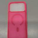 SUPFINE Magnetic for iPhone 17 Pro Max Case (Compatible with MagSafe)(Military Grade Drop Protection) Translucent Matte Shockproof with Anti-Fingerprint Phone Cover 2025,Hot Pink