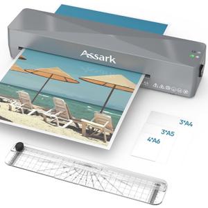 Laminator Machine 9 Inch, laminator with 10 Laminating Sheets, Laminating Machine Quick preheating with Paper Cutter, Low Noise, Plastificadora with ABS Jam Free