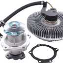 NewYall 4.2L Engine Water Pump and Electric Fan Clutch Kit with Gasket for Buick Rainier 04-07, Chevrolet Trailblazer 02-09, Trailblazer EXT 02-06, GMC Envoy 02-09, Envoy XL 02-06, Envoy XUV 04-05