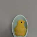 Boston International Easter Figurine Tabletop Shelf Mantel Spring Decorations for Home, Set of 3, Baby Chicks in Easter Eggs