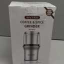 Secura Electric Coffee Grinder and Spice Grinder with 1 Stainless Steel Blades Removable Bowl, Dry Grinding