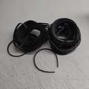 XunYee Hairband, 100 Pcs Plastic Headbands with Teeth, Plain Headbands for Women Girls, DIY Hair Accessories, Black, 10 mm