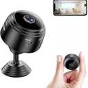 TECHNOVIEW Mini HD Wireless Video Audio Recording WiFi Cam Watch Live View Full HD 1080P CCTV WiFi IP Camera with Night Vision Indoor, Supports Upto 64 GB Card not Included (Battery Operated)