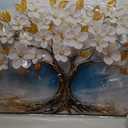 LAVIKARS Tree of Life Wall Art Oil Painting Reproduction Print Modern Abstract Canvas Paintings Waterproof Artwork Landscape Picture for Living Room Bedroom Home Office Kitchen Decor (23x46inch)