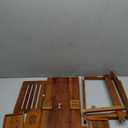 Teak Bathtub Tray, Bath Caddy with Wine Glass Holder, Phone Dock & Book Stand | Hands-Free Reading & Ultimate Spa Relaxation Experience-Natural (Classic Teak Finish)