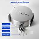 Gorlary Commercial Jumbo Toilet Paper Dispenser with Lock, Silver