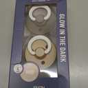 BIBS Pacifiers Colour Collection | Natural Rubber Baby Pacifier | Set of 2 BPA-Free Soothers | Made in Denmark | 18+ Months (Pack of 2) | Vanilla Glow/Dark Oak Glow