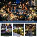 Solar Lights Outdoor, 120LED 2pack Fairy Garden Lights Decor for Outside Fireworks Lights Solar Powered for Yard, Patio, Pathway, Walkway, Balcony, Warm White