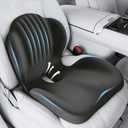 Seat Cushion for Office Chair and Car, L-Shaped Ergonomic Seat Cushions,Memory Foam Orthopedic Cushion with Coccyx Hollow,Lumbar Support & Tailbone Pain Relief for Car, Truck, Home,Gaming Chair,Gray