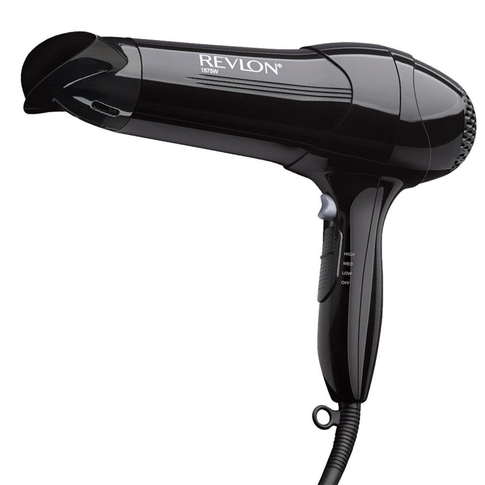 Revlon 1875 Watt Full-Size Turbo Dryer and lightweight Design, Black  Revlon 1875 Watt Full-Size Turbo Dryer and lightweight Design, Black