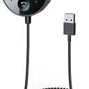 eppfun Bluetooth FM Transmitter for Car, AUX Adapter, Bluetooth Receiver for Car Music/Hands-Free Calls/Stereo Audio