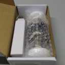 parro White Door Knobs, Porcelain Door Knobs Interior, Antique Brass Ceramic Door Handles, Vintage Door Levers with Privacy Lock