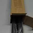 Black Wrap Around Curtain Rods:5/8" Small Blackout Adjustable Window Curtain Rod for Bedroom Kitchen Apartment Renter Friendly,Room Darkening Curved Drapery Rods Easy Install,Matte Black 66-120"