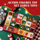 2025 Christmas Advent Calendar for Kids  24 Days Countdown Mystery Box with Game Action Figures Collectible Toys, Fun Holiday Gift for Boys & Girls, Cute Figurines for Decoration & Play