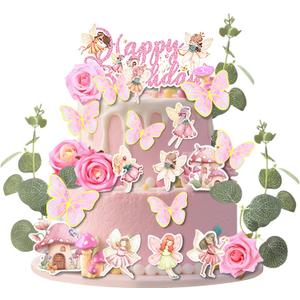 Fairy Cake Topper Fairytale Theme Party Decorations
