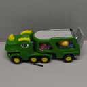 Toddler Car Toys for 1 2 3 4 5 Year Old Boy, 5-in-1 Dinosaur Vehicle Trucks Toys for Toddlers 1-3 with Sounds & Lights Toys for Boys 4-7 Toys for Age 2-4 Dinosaur Toys for Kids 3-5 (Green)