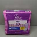 Poise Incontinence & Postpartum Pads for Bladder Leaks, 7 Drop Ultra Absorbency, Long Length, 39 Count, Packaging May Vary