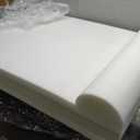FoamTouch Upholstery Foam 15in" x 30in" x 48in" High Density Cushion, white