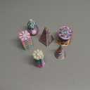 Christmas Stocking Stuffer 6 Packs Impossible Cone,Spiral Cone Fidget Toy Impossible Pyramid Passthrough Toy,3D Printed Spiral Cone Fidget Toy,Mini Vortex Thread Illusion Desktop Deco Souvenir Gift