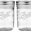 Wide Mouth Glass Mason Jars 16 oz, 5 Pack Glass Canning Jars with Metal Airtight Lids and Bands and Measurement Marks, for Canning, Preserving, Overnight Oats, Jam, Jelly, Food Storage, DIY etc