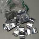 10 Set Chain Link Fence Panel Clamps 1-3/8" Dog Kennel Panel Clamp for Round Pipe Panel Frame