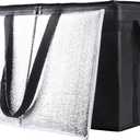 Musbus Additional Bottom Plate XXXL Insulated Food Delivery Bag Cooler Bags heavy duty Catering Therma for Doordash Keep Food Warm (XXXL- With Base24W x 15H x 14D, Black)